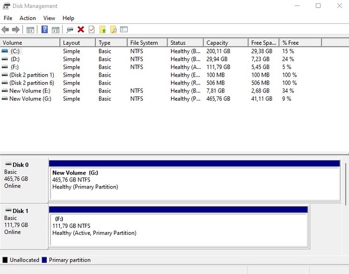 Using Disk Management to Find Out MBR or GPT on HDD or SSD